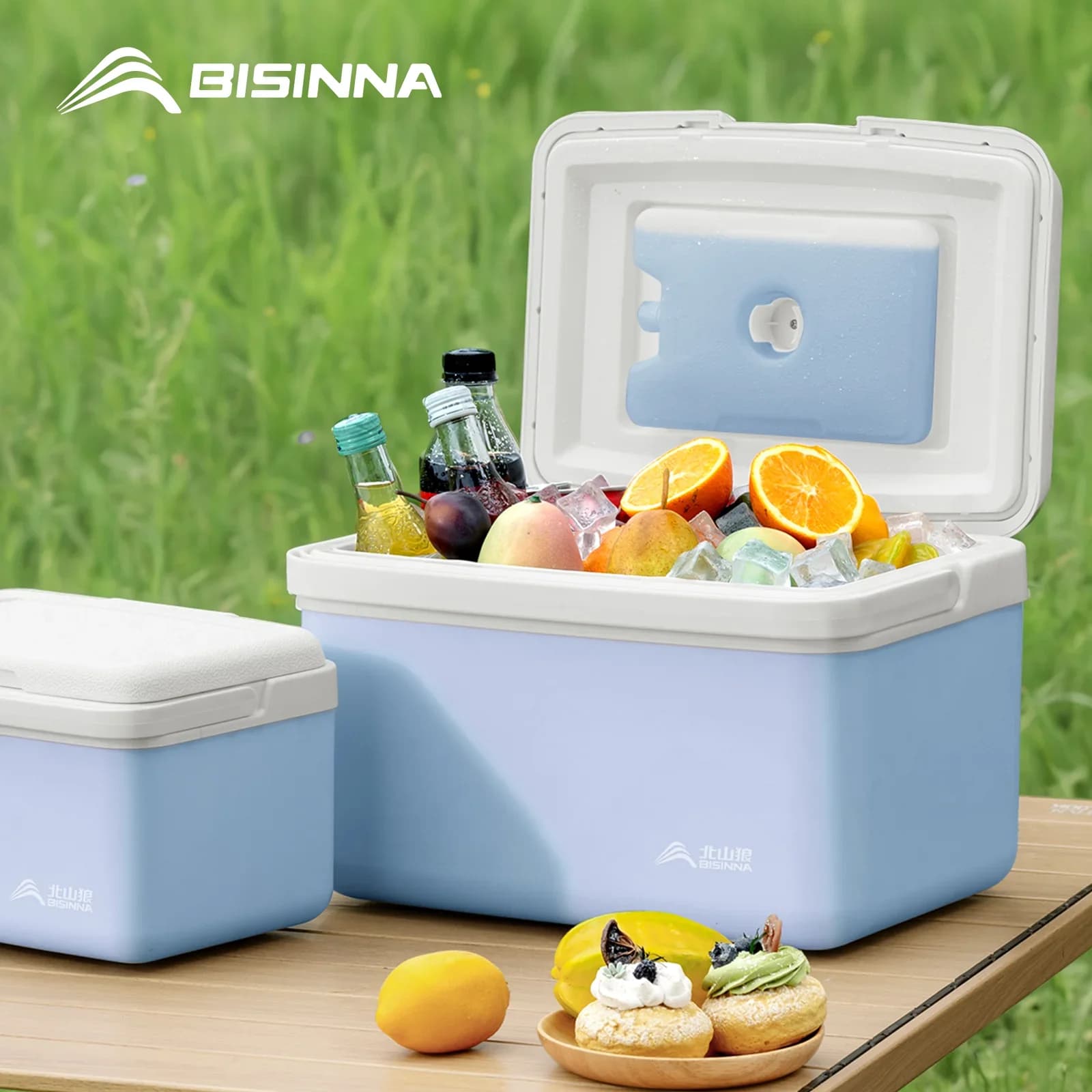 BISINNA ポータブル クーラーボックス 6L/9L/15L キャンプ・釣り・アウトドア用