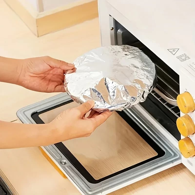 アルミホイル 保温ボウルカバー 10/100枚セット 耐熱 保温・保冷 食器カバー 食品用ラップ
