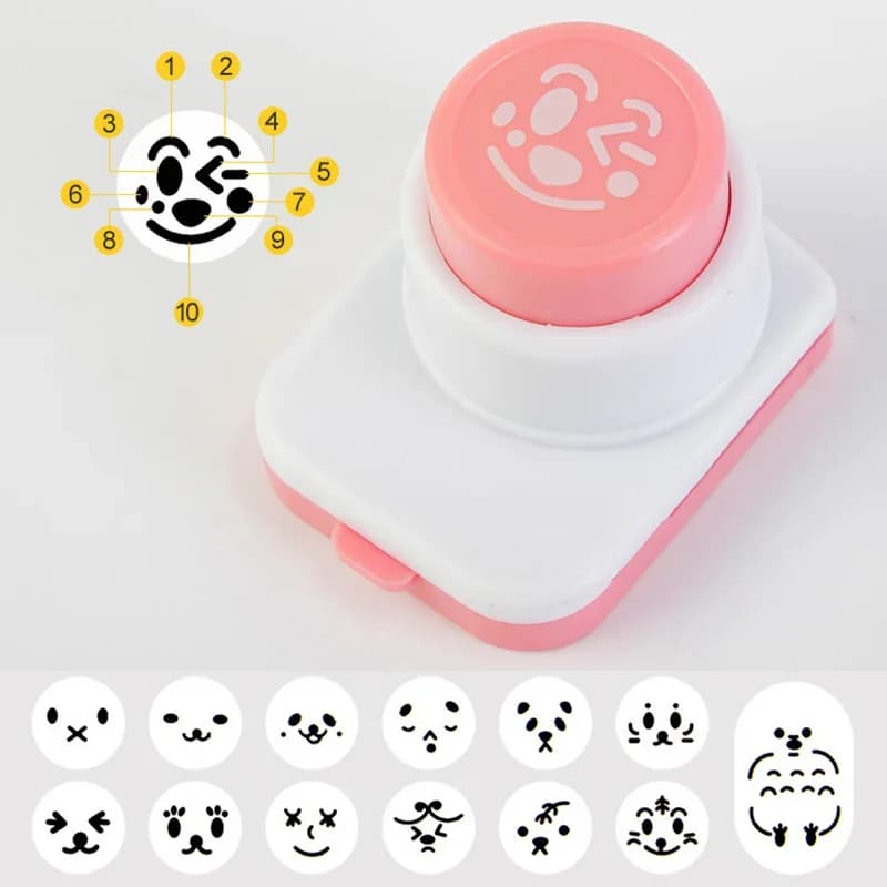 海苔パンチ おにぎり型 にこにこ顔 キャラ弁 おにぎり型抜き デコ弁 寿司型