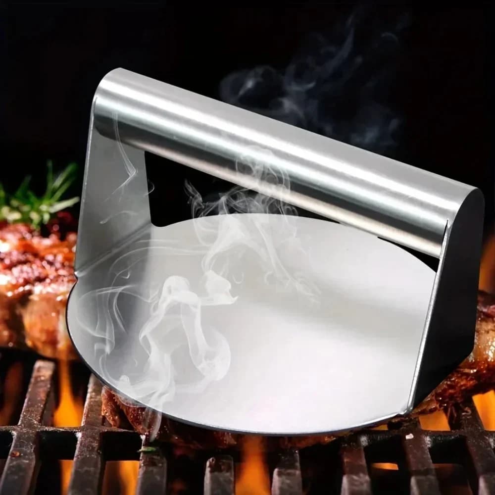 ステンレス製スマッシュバーガープレス | パティメーカー ノンスティック BBQ・グリル用