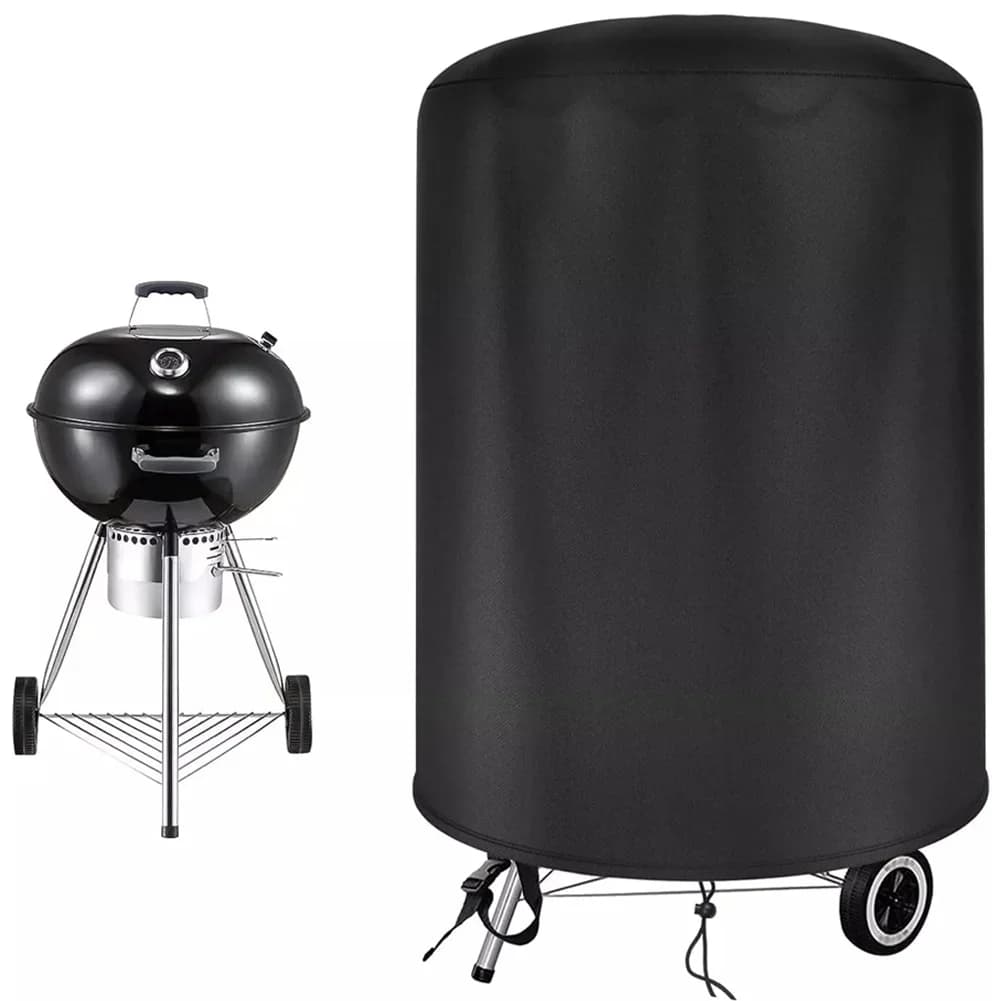 Raweao ケトルBBQグリルカバー 防水・防雨 ラウンド型 オックスフォード製 57cm