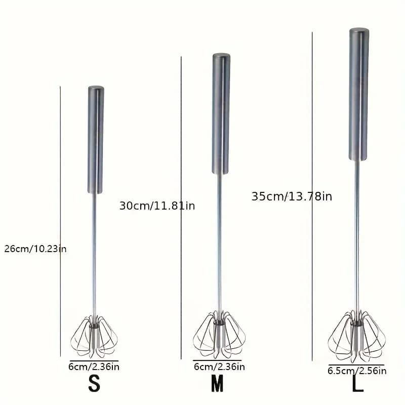 ステンレス製 半自動泡立て器 エッグビーター キッチン・製菓用