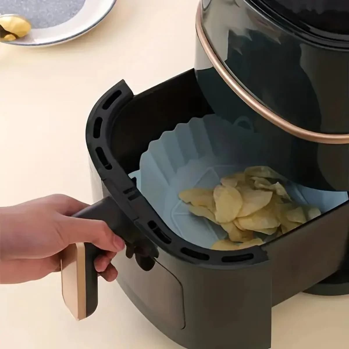 エアフライヤー用 シリコンポット ノンスティック 耐熱クッキングマット