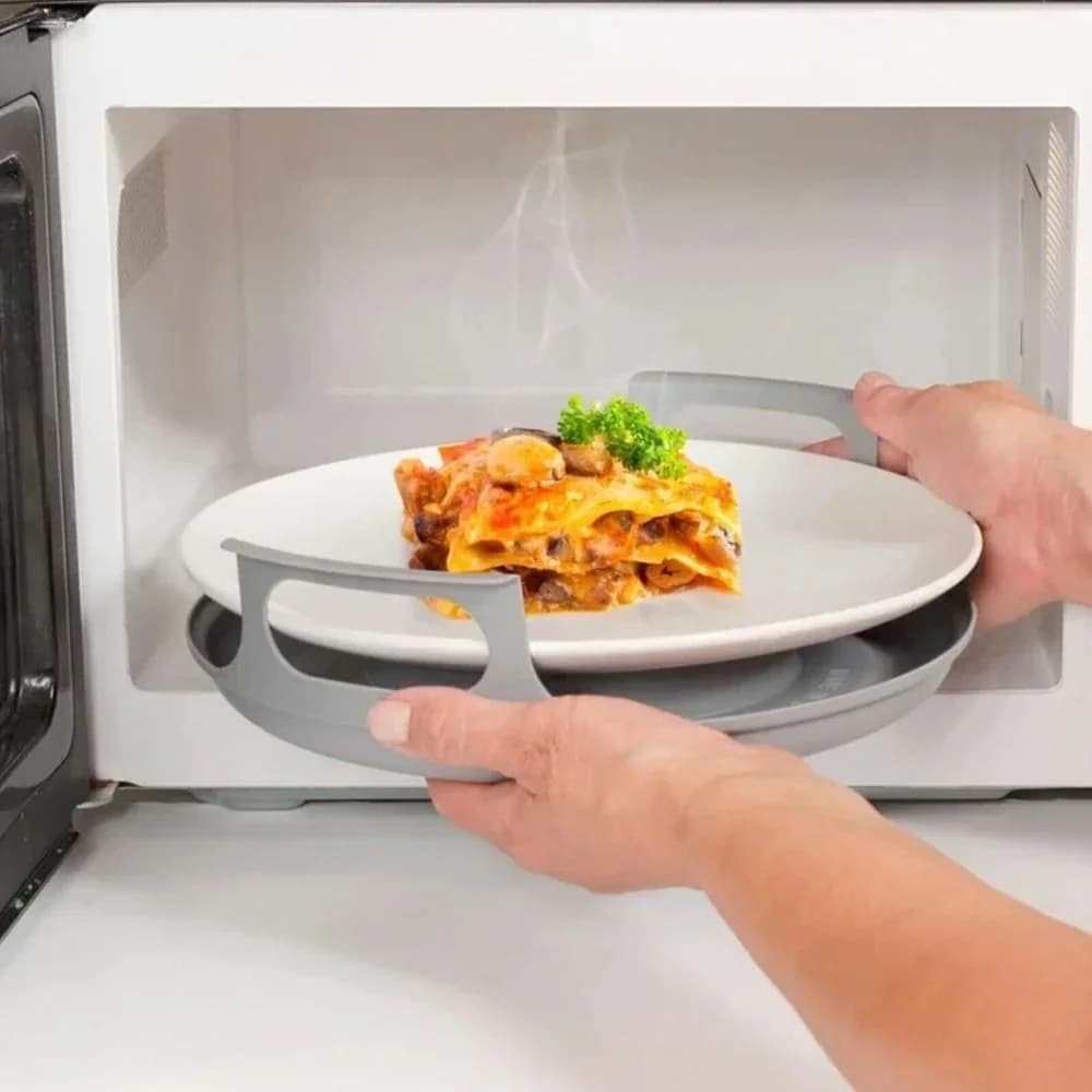 電子レンジ用 プレートトレイ 変形防止 PP製 スチームホルダー・ボウルホルダー