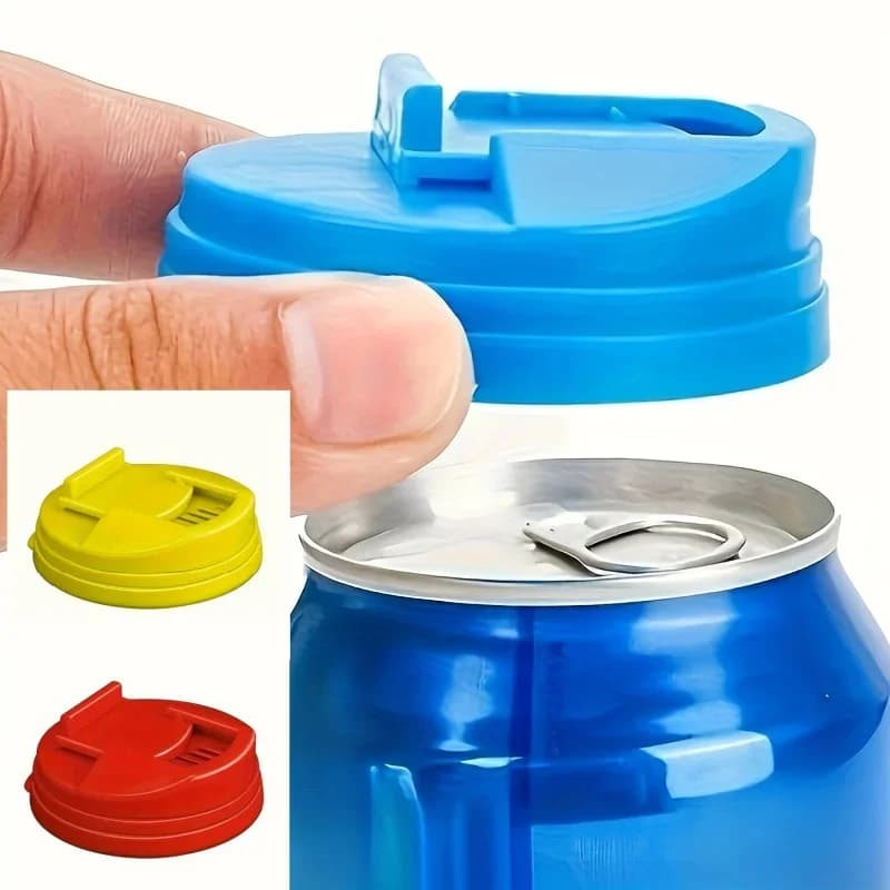 飲料缶用フタ 3個/6個セット 再利用可能 プラスチック製 炭酸飲料・コーラ缶キャップ