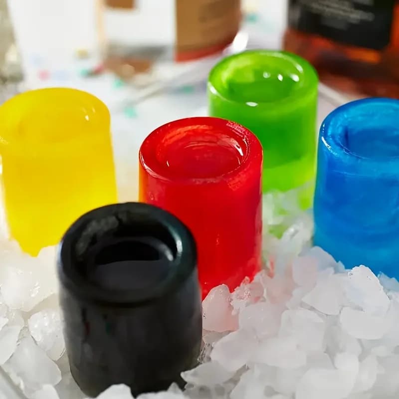 シリコン製 製氷皿 4球 丸型カップ形状 ウイスキー・ビール用 アイストレー バー・キッチン用品