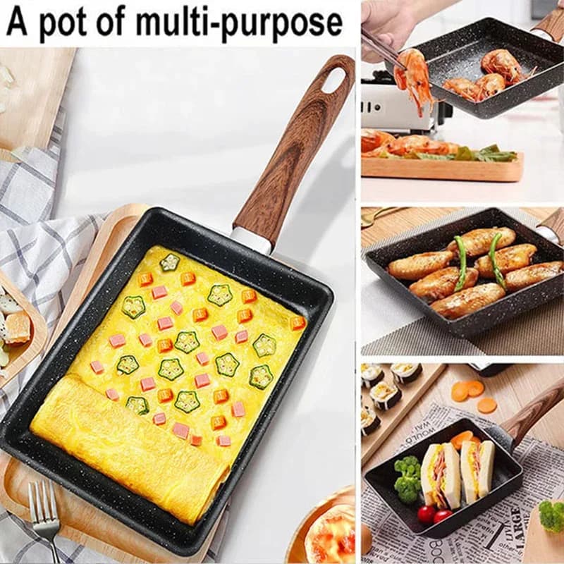 卵焼き器 ノンスティック加工 四角いフライパン 玉子焼き器 調理器具付き