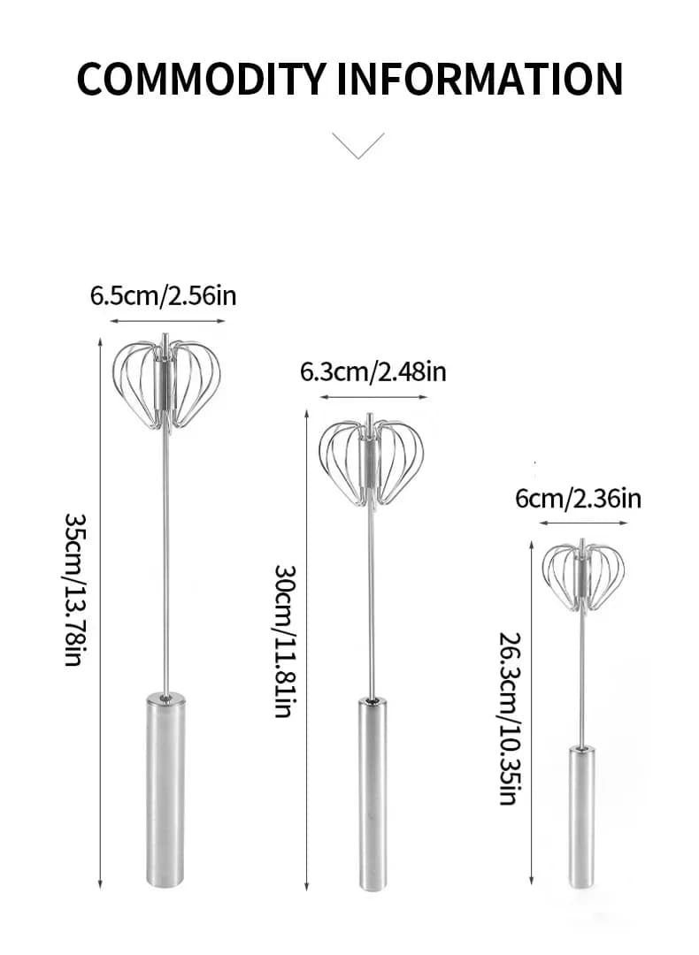 半自動泡だて器 手動回転式 クリームミキサー 製菓道具 キッチン用品 卵液・ケーキ生地用
